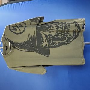 Metal Mulisha Tshirt, Army Green. XL